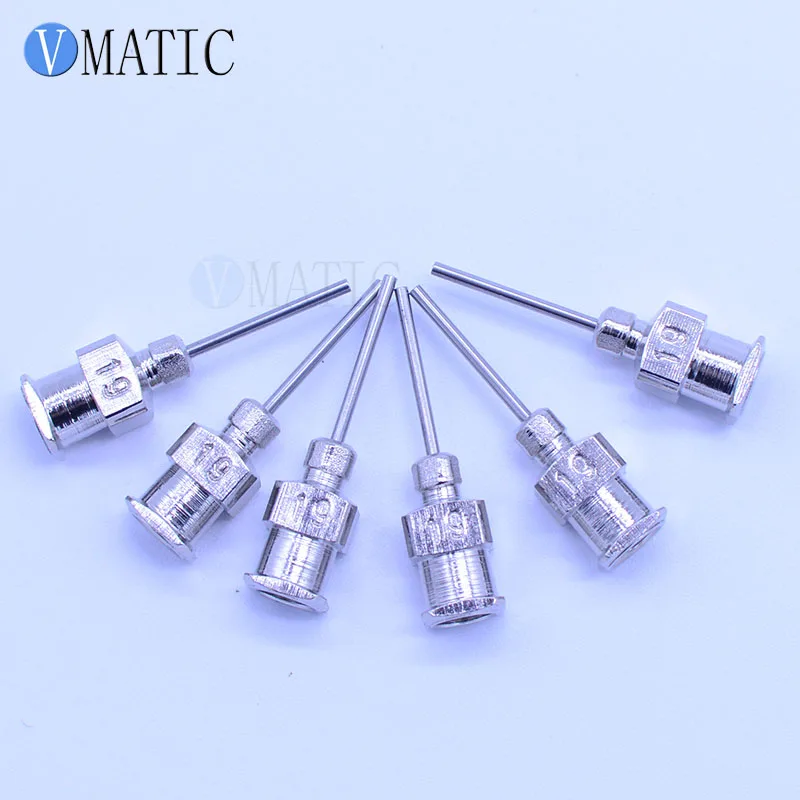 Gratis Verzending 0.5 Inch Tip Lengte 19G Alle Metalen Tips Blunt Rvs 12Pcs Doseren Spuit Naald Tips 1/2 Inch