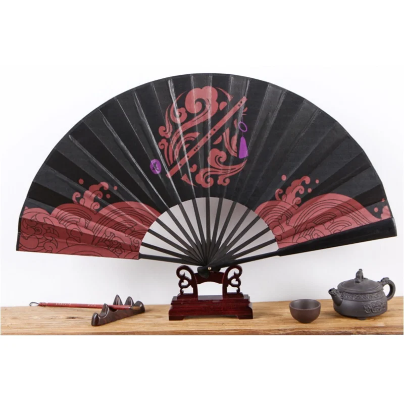 Anime Mo Dao Zu Shi Wei Wuxian Lan Wangji Cosplay Folding Fan  Grandmaster of Demonic Cultivation Lan Zhan Wei Ying Cosplay Prop