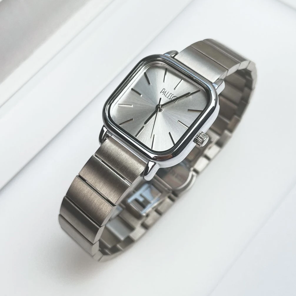 

Элегантные часы для женщин, роскошные винтажные квадратные японские кварцевые часы, водонепроницаемые женские часы из нержавеющей стали, 2026