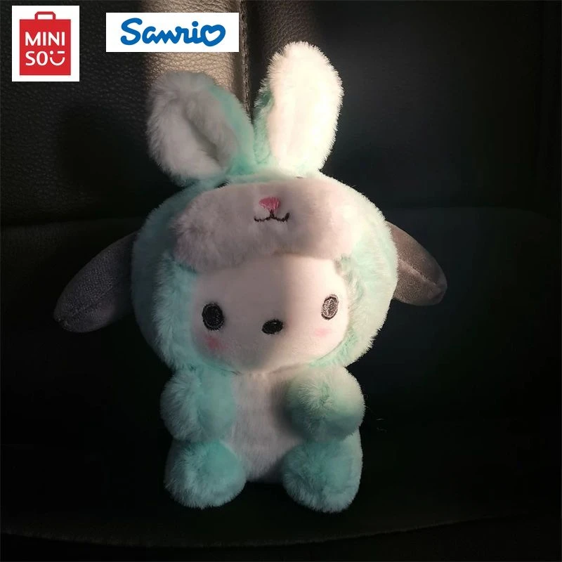 Nowy Miniso Sanrio brelok śliczny Kuromi pluszowy wisiorek Cartoon pluszowy plecak wisiorek breloczki lalka brelok mała para prezent