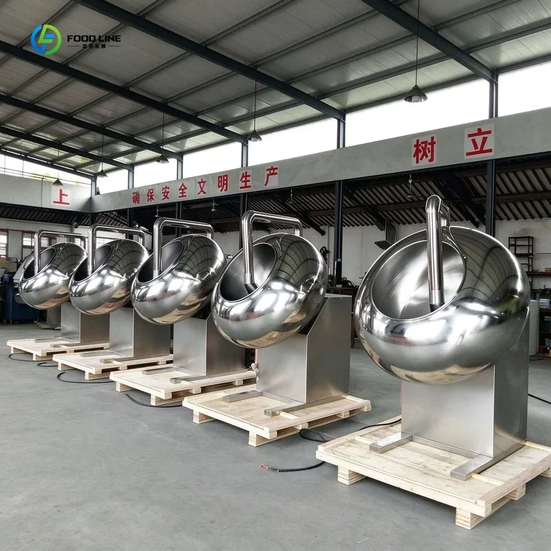 Chocolate Panning Machine Coating Pan Sugar Polishing Machine Caramelized Nuts Machine FL Customized