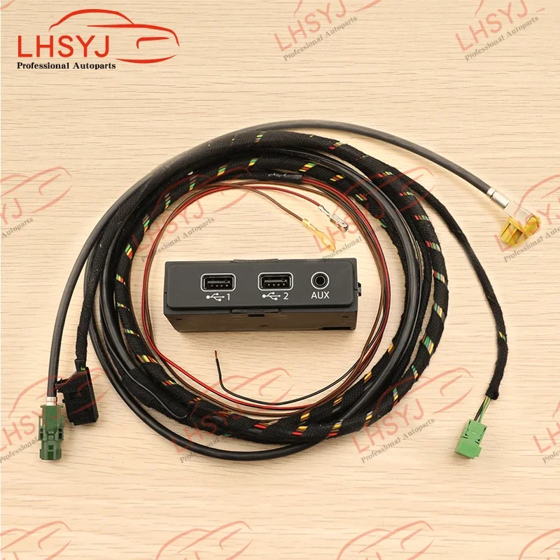 8W0035736 For Audi A4 A5 B9 8W Q5 Q7 FY Audio Music Smartphone Interface AUX-IN Cable Wire CarPlay USB Adapter Hub
