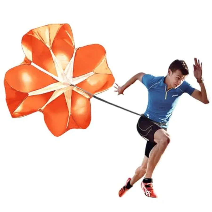 

Bfsmile Running Speed Training 56" Parachute with Adjustable Strap, Free Carry Bag. Speed Chute Resistance Running Parachute fo