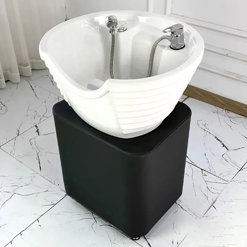 

Mobile Sink Shampoo Chair Adjust Washing Hair Salon Shampoo Bed Professional Massage Chaises De Shampooing Modern Furniture