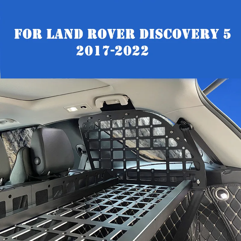 

For Land Rover Discovery 5 2017-2022 Trunk storage rack modified hanging net curtain aluminum alloy storage layered frame parts