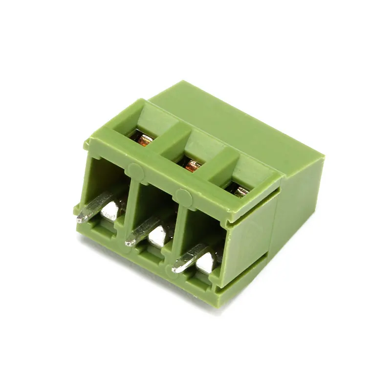100Pcs Green KF128 2Pin 3Pin Screw Terminal Block Wire Straight Pin 380V 10A Mini Terminal Connectors Green PCB Terminal