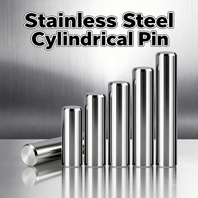 

304 Stainless Steel Cylindrical PinM0.8 M1M1.5 M2M2.5M3M3.5M4M5M6M8M10 Round Locating Pin Solid Round Dowel Pin Shaft Fixing Pin