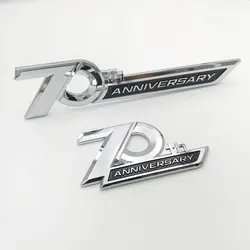 3D Trunk Badge Sticker Side Fender Emblem Car Accessorie For Toyota Land Cruiser 70th Anniversary LC300 LC200 FJ200 2016-2022