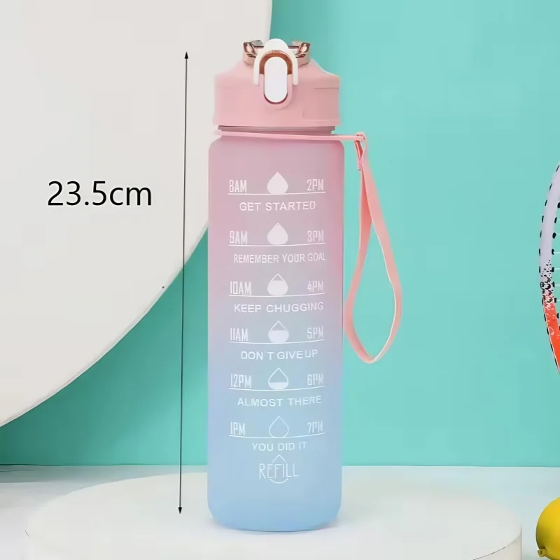 300 مللي/750 مللي/2 لتر 3 في 1 زجاجة ماء تحفيزية الرياضة زجاجة ماء مانعة للتسرب زجاجات الشرب في الهواء الطلق السفر الصالة الرياضية اللياقة البدنية أباريق