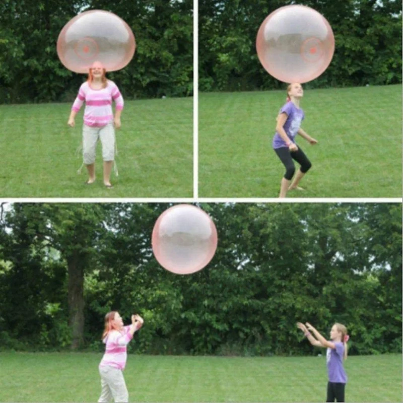 IkFor-Boule à bulles d'eau gonflable pour enfants, jeu de fête en plein air, grands cadeaux, 120cm, 3 paquets