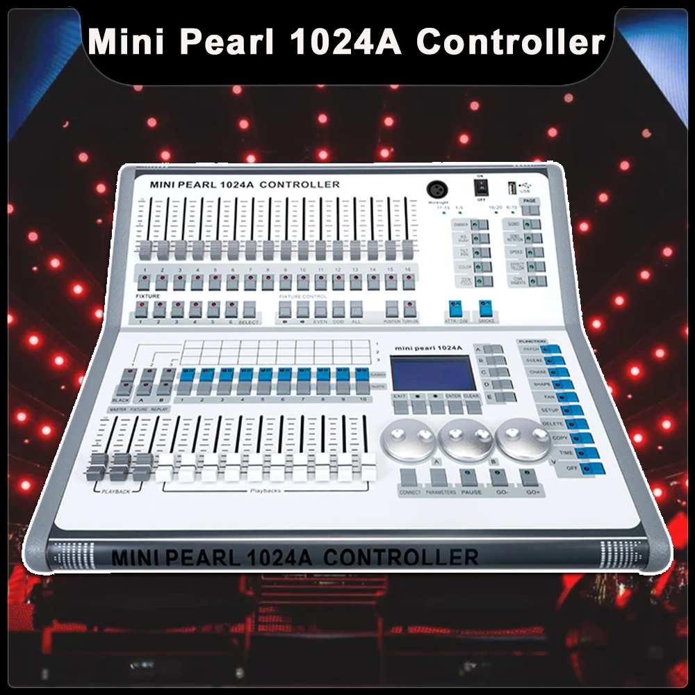 

New Professional Stage Controller DMX Mini Pearl 1024A Controller Lighting DMX512 Controller DJ Disco Party Club Stage Lighting