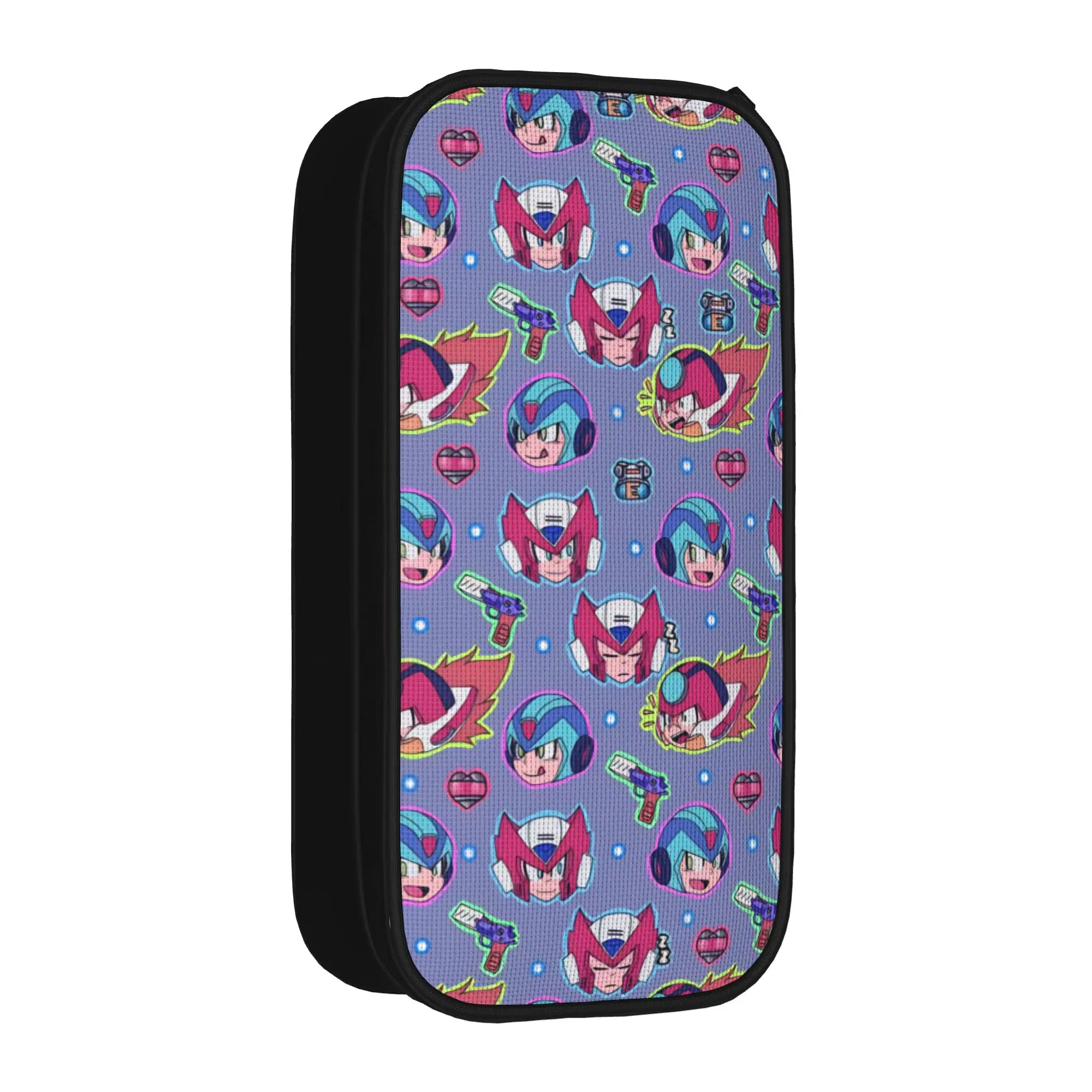 Mega man Pen Box Double Layer Large Capacity School Accessories  Pencil Box Perfect Gifts