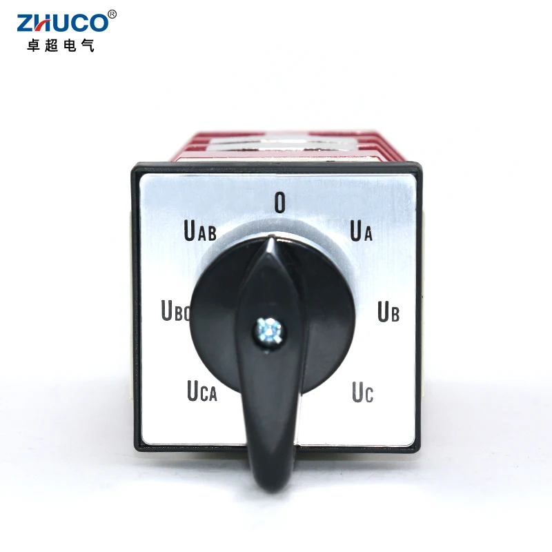 

ZHUCO LW12-16/YH5.3 500V 16A 7 Positions 3 Pole 12 Screws High Voltage Universal Voltmeter Measurement Conversion Cam Switch