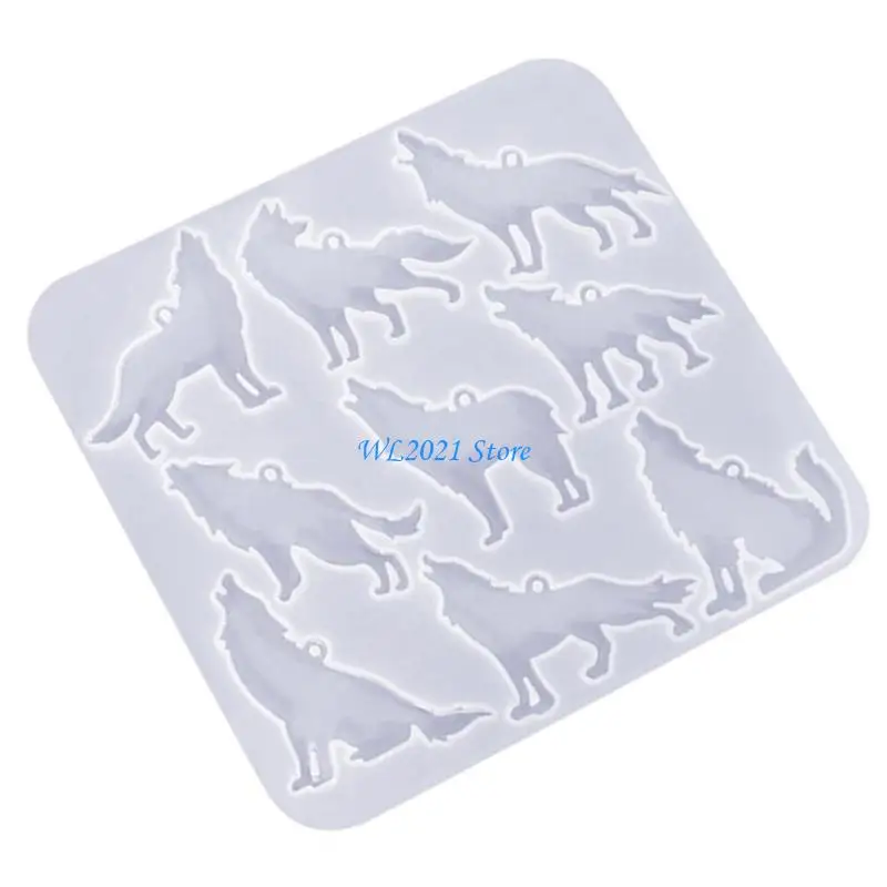 

G5GC Soft Silicone Mold Animal Shaped Earrings Molds Customized Ear Rings Epoxy Mould for Craft Enthusiasts