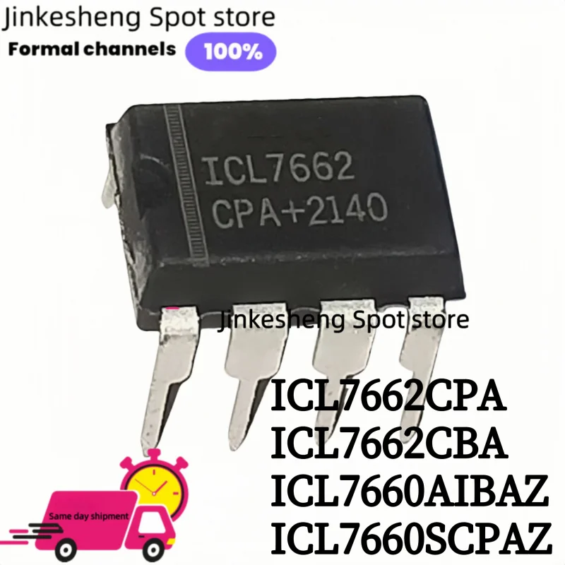 10 unidades ICL7660AIBAZ SOP8 ICL7660 7660 7660AIBAZ ICL7660SCPAZ DIP ICL7662 ICL7662CBA ICL7662CPA CMOS convertidores de voltaje IC SOP-8