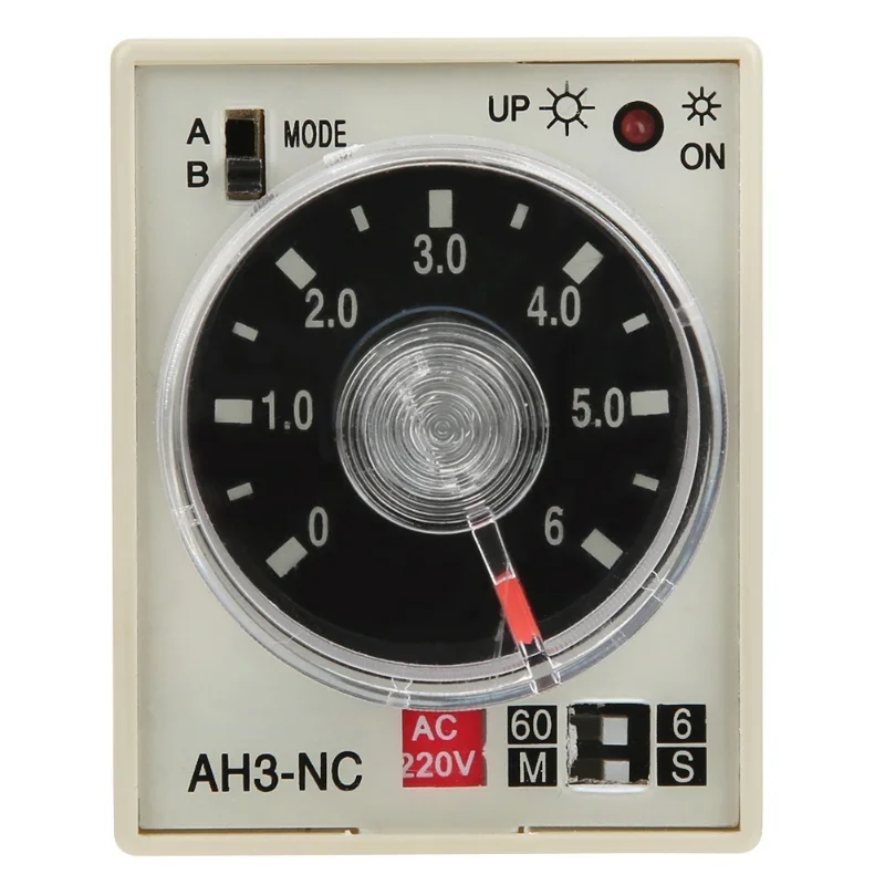 On Delay Time Relay Mini Multi Time Period Adjustable A B Mode   AH3 NC AC220V 50/60Hz