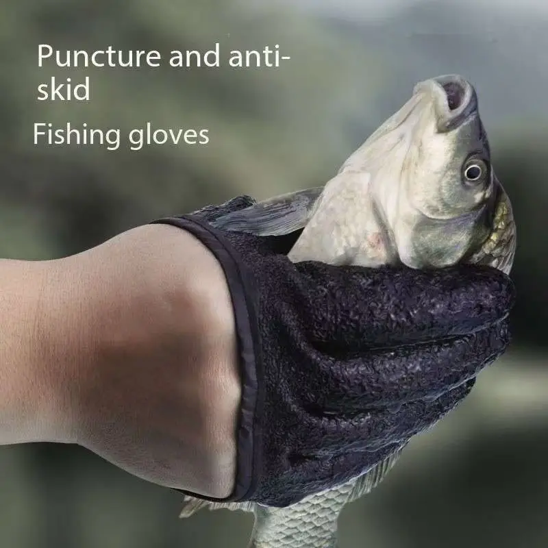 Multi functional anti slip wear-resistant fishing gloves, anti stab, anti puncture, waterproof, portable outdoor fishing gloves