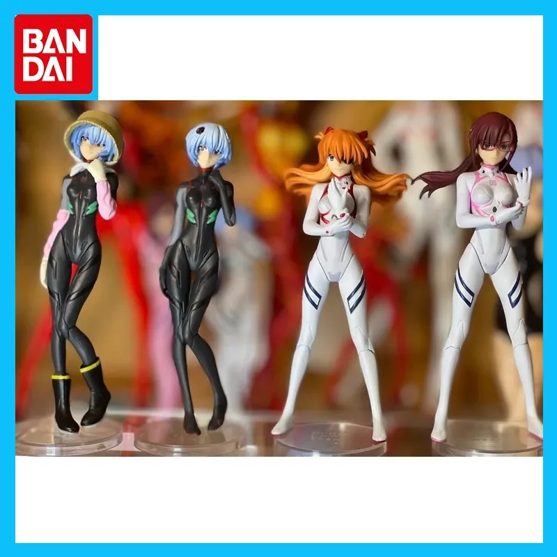 

Bandai Original New Century Evangelion Anime Figure EVA Theatrical Ayanami Rei Action Figure Toys for Boys Girls Kids Gift