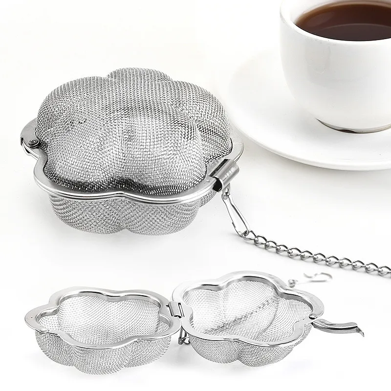 

304 Stainless Steel Mesh Tea Ball Infuser with Chain Hook Tea Strainer Filters For Natural Tea & Seasoning Spices