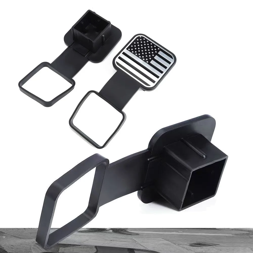 2/1PC Trailer Hitch Receiver Cover Plug Waterproof Trailer Hitch Cover Dustproof 2 Inch Receiver Auto Square Plug Tow Hook Cover