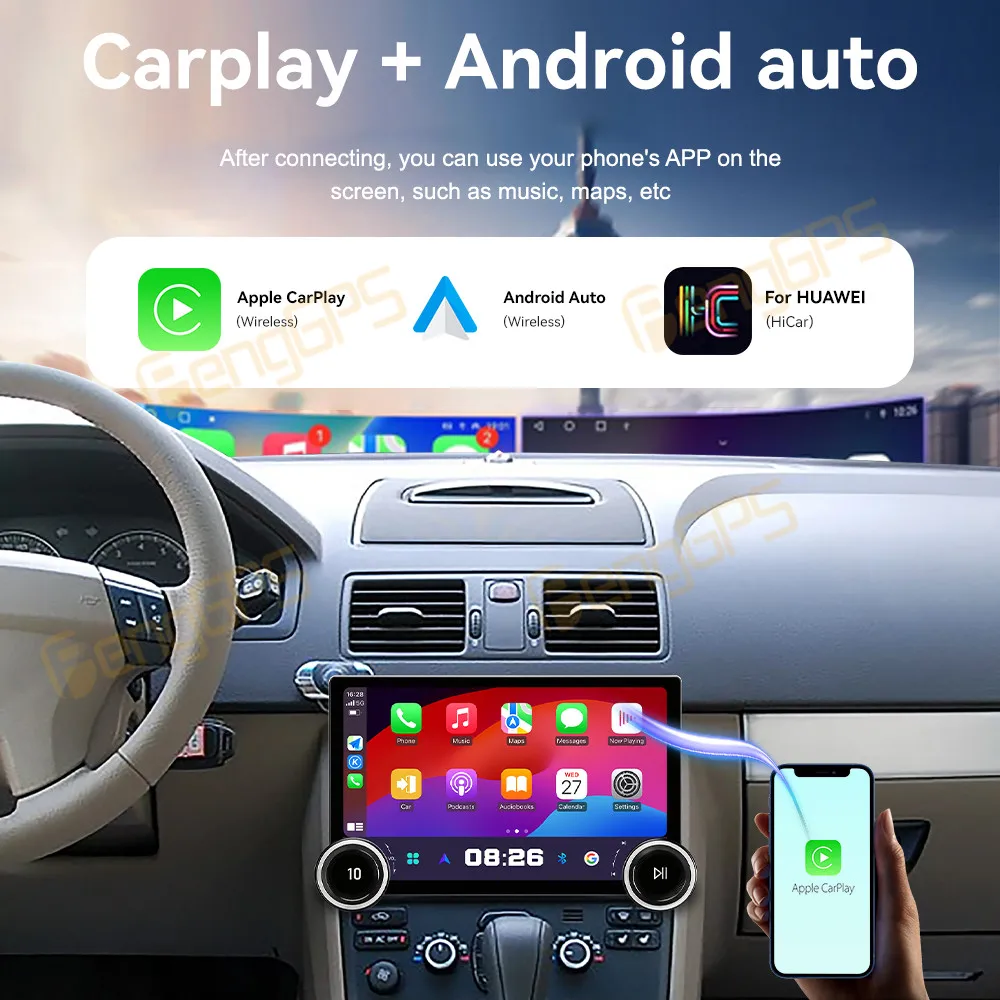 11.5 Inch Screen Car Radio For Volvo XC90 2002-2014 Android Auto GPS Navigation Multimedia Video Stereo Receiver Head Unit - view 3