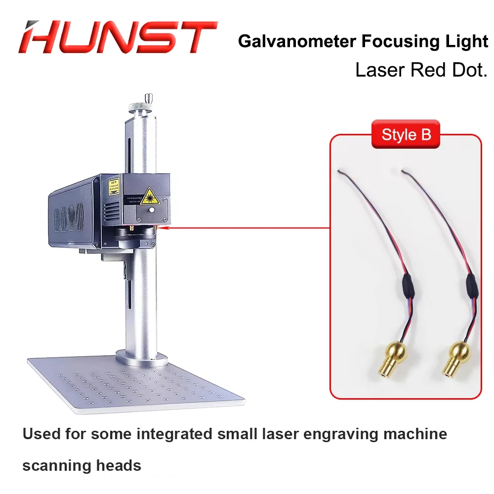 HUNST Laser Marking Machine Focusing Light for SG7110 RC1001 RC7110 Galvanometer Scanner 650nm Red Dot Accessories