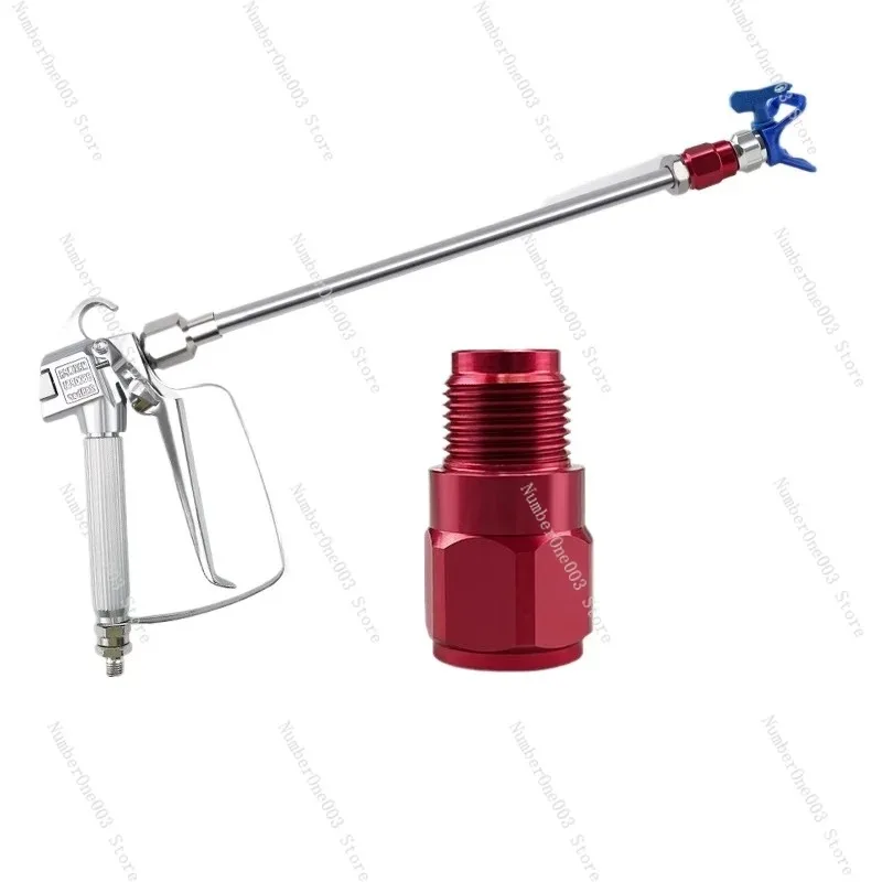 Airless Spray Gun Accessories Kit Extension Nozzle Anti-Clog Connector Throttle Valve No Drip