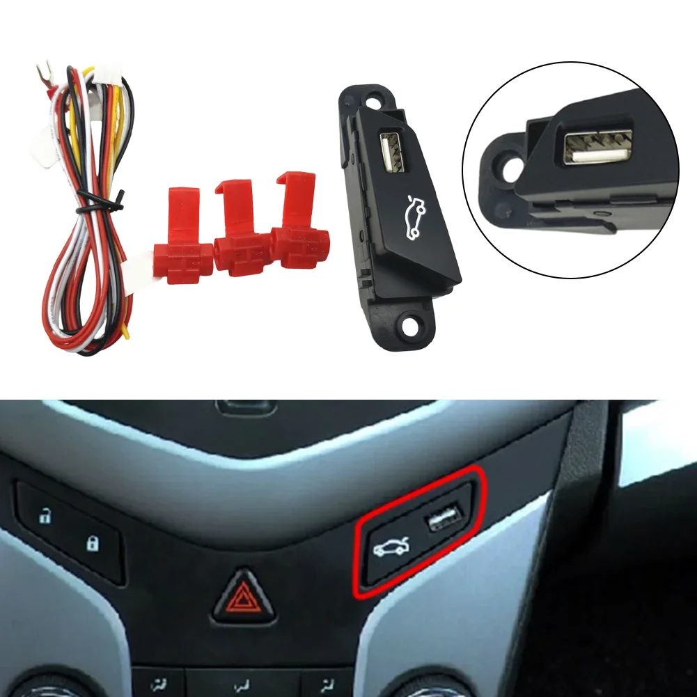 

Кнопка-переключатель для багажника Chevrolet/Cruze (модели с левым рулем), управление открытием/закрытием с функцией зарядки, материал ABS