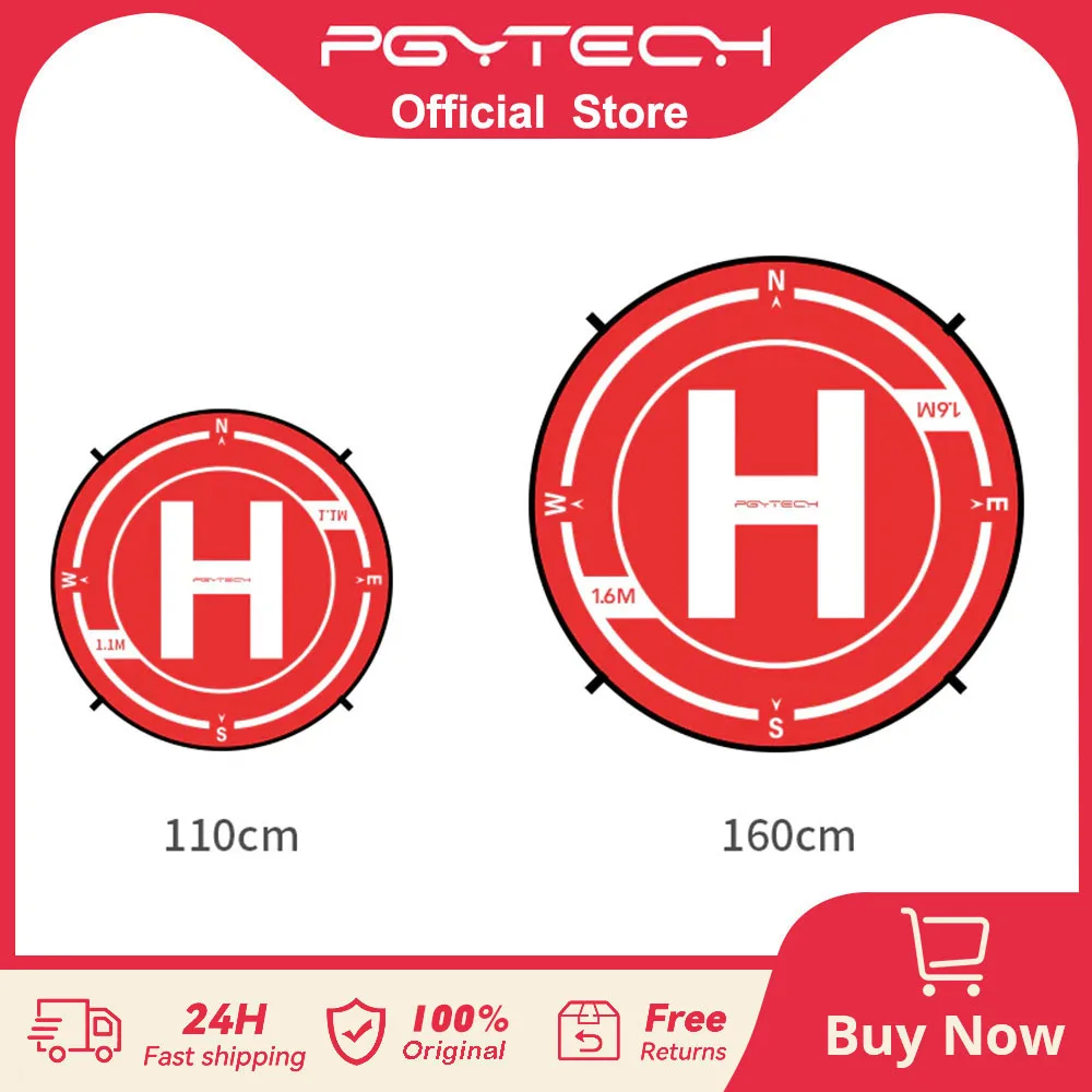 PGYTECH-드론 랜딩 패드 접이식 항공기 발사 매트, DJI 미니 3/매빅 3/미니 3 프로/에어 2/2s/ RC 드론 헬리콥터용 