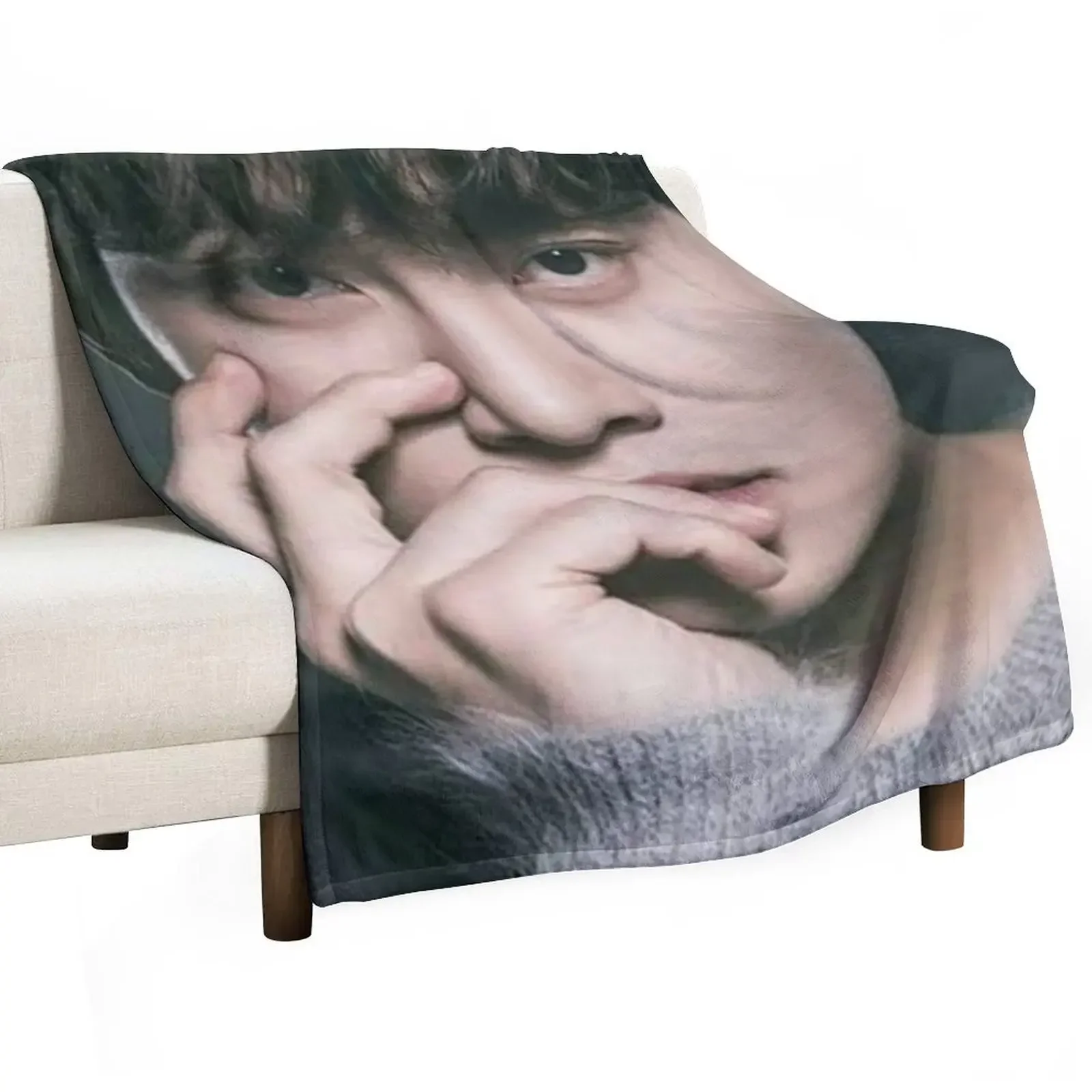 Ji Chang Wook Throw Blanket Bed linens decorative Sofa funny gift Decorative Throw Weighted Blankets