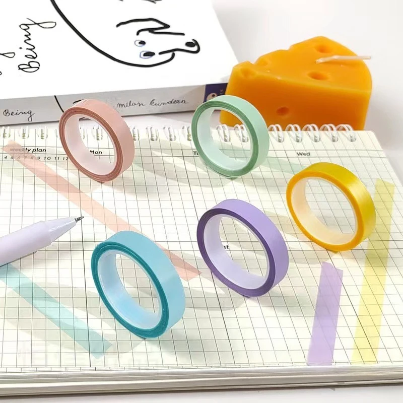 5 Rolls Clear Page Marker Strips, Annotation and Organization - Great for Students and Office Use, Tape Sticky Notes