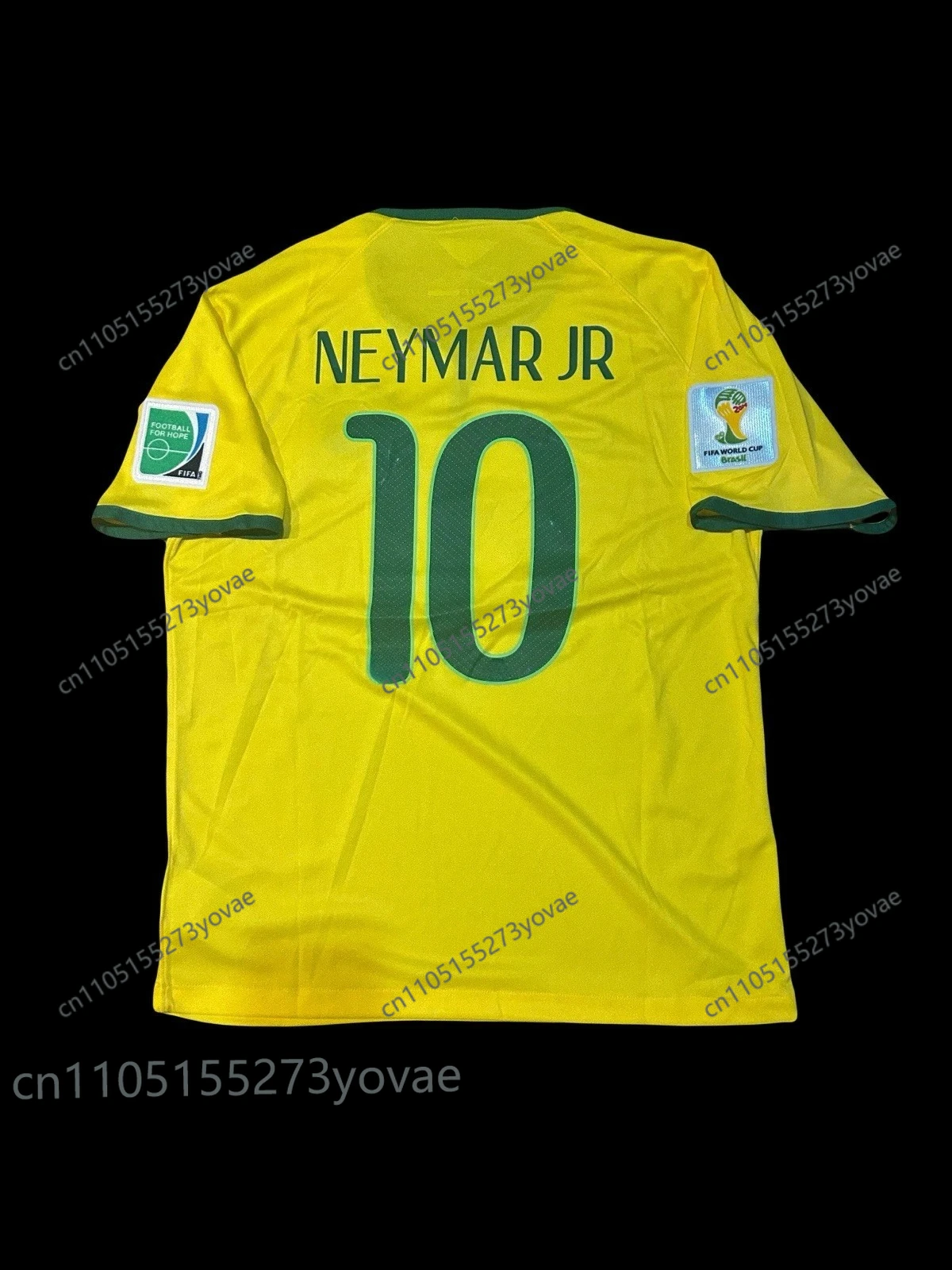 

3Dprinted Brazil Jersey #10 Neymar men's fan short-sleeved T-shirt quick-drying and breathable