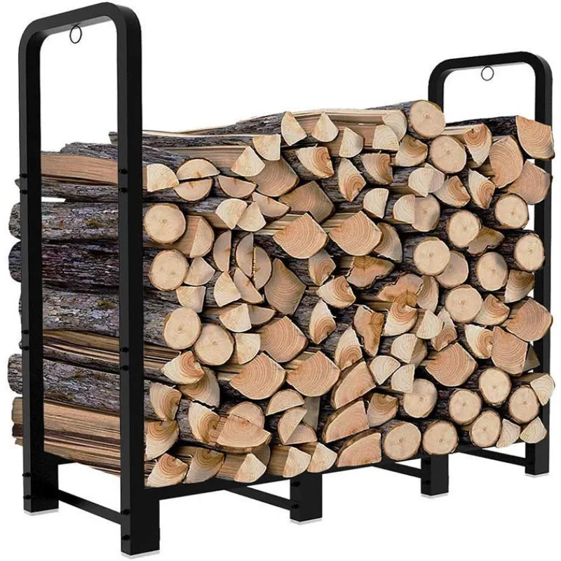 

Exterior Firewood Factory Supply Heavy Duty Fire Wood Rack Shelf Wood Log Holder for Outdoor Firewood Storage Log RackConstructi