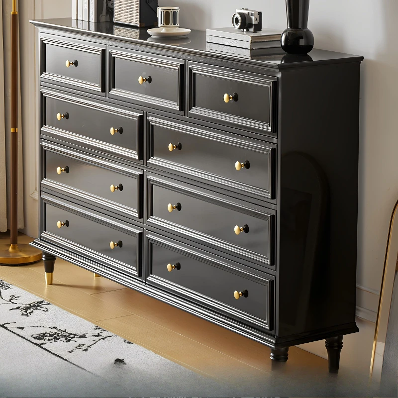 of drawers retro chest of drawers against the wall storage cabinet bedroom bedside cabinet French living room chest of drawers