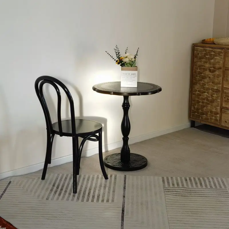 

American vintage sofa side table, French solid wood, vintage corner table, B&B coffee table