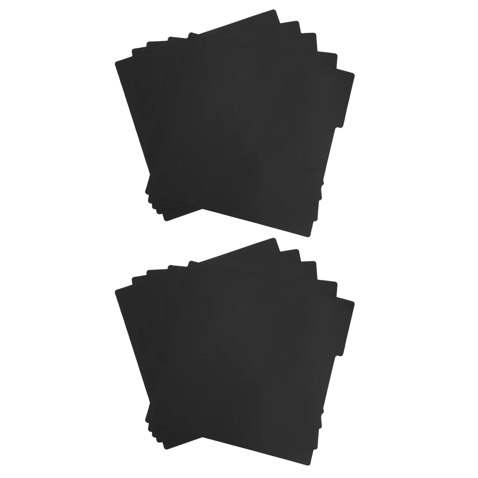 

10Pcs Vinyl Record Dividers Black 12.9x12.5 Inch Plastic Shelf Dividers with Tabs for Record Collection Organization Sorting