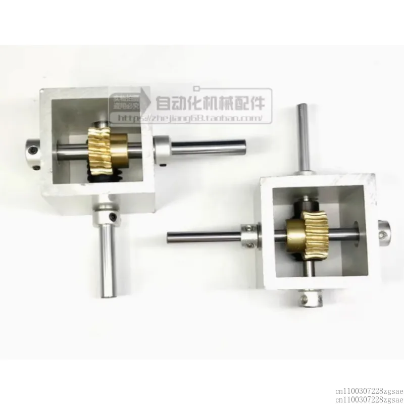 

Редуктор червячной передачи Маленькая коробка передач 90-градусный прямоугольный реверсивный редуктор от 1 до 10, угловая шестерня от 1 до 20,