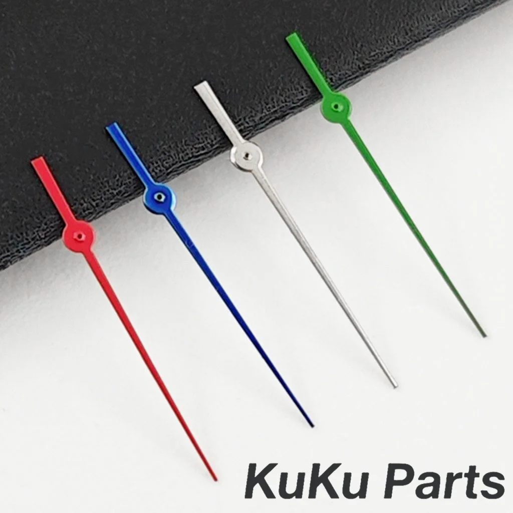 NH35 12.5mm Single Second Hand Silver Gold Blue Green Orange Red Watch Hands For NH34 NH35 NH36 NH38 Movement Watches Pointers