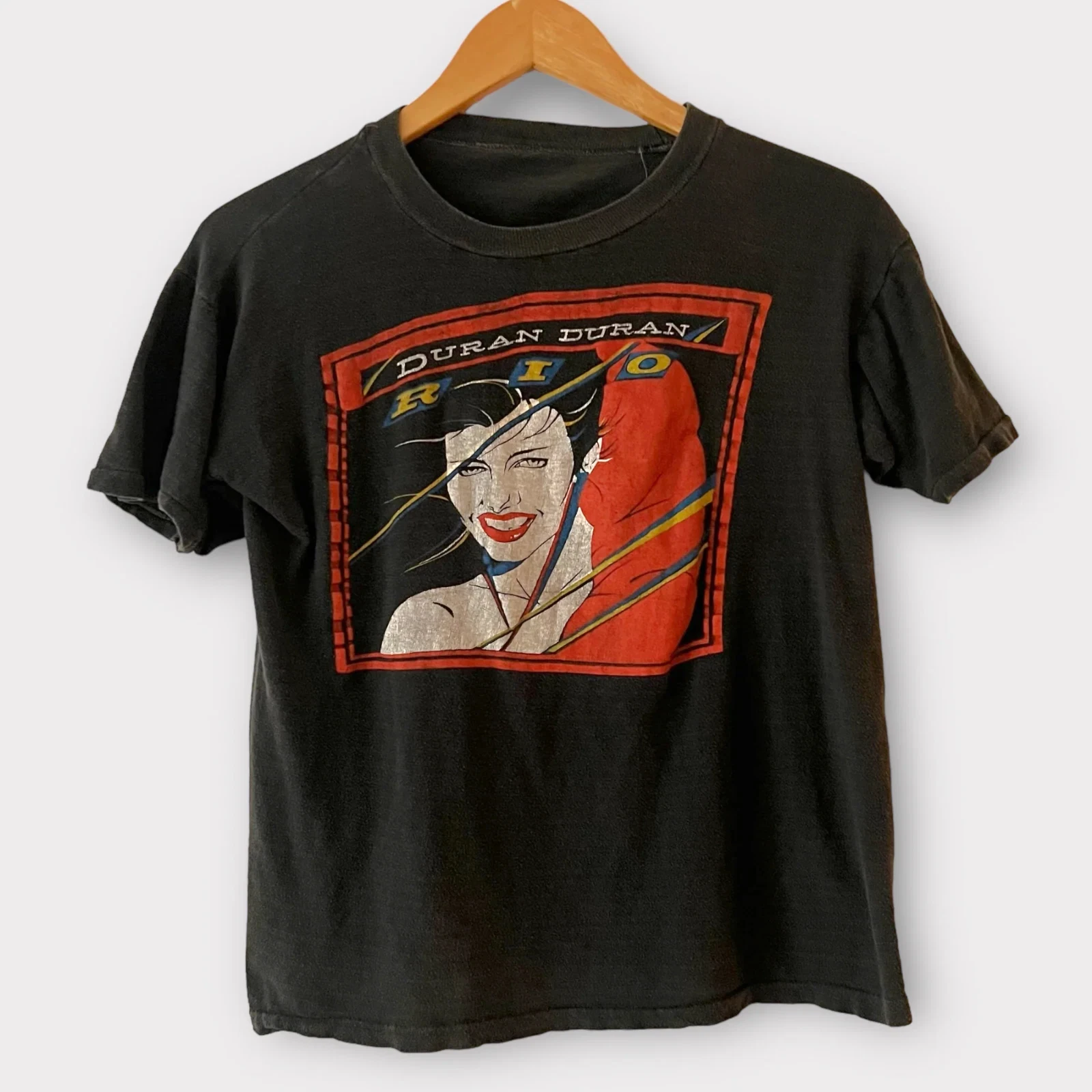 VTG Duran Duran Band Rio Album Black Ropa para hombre Camisas para hombre