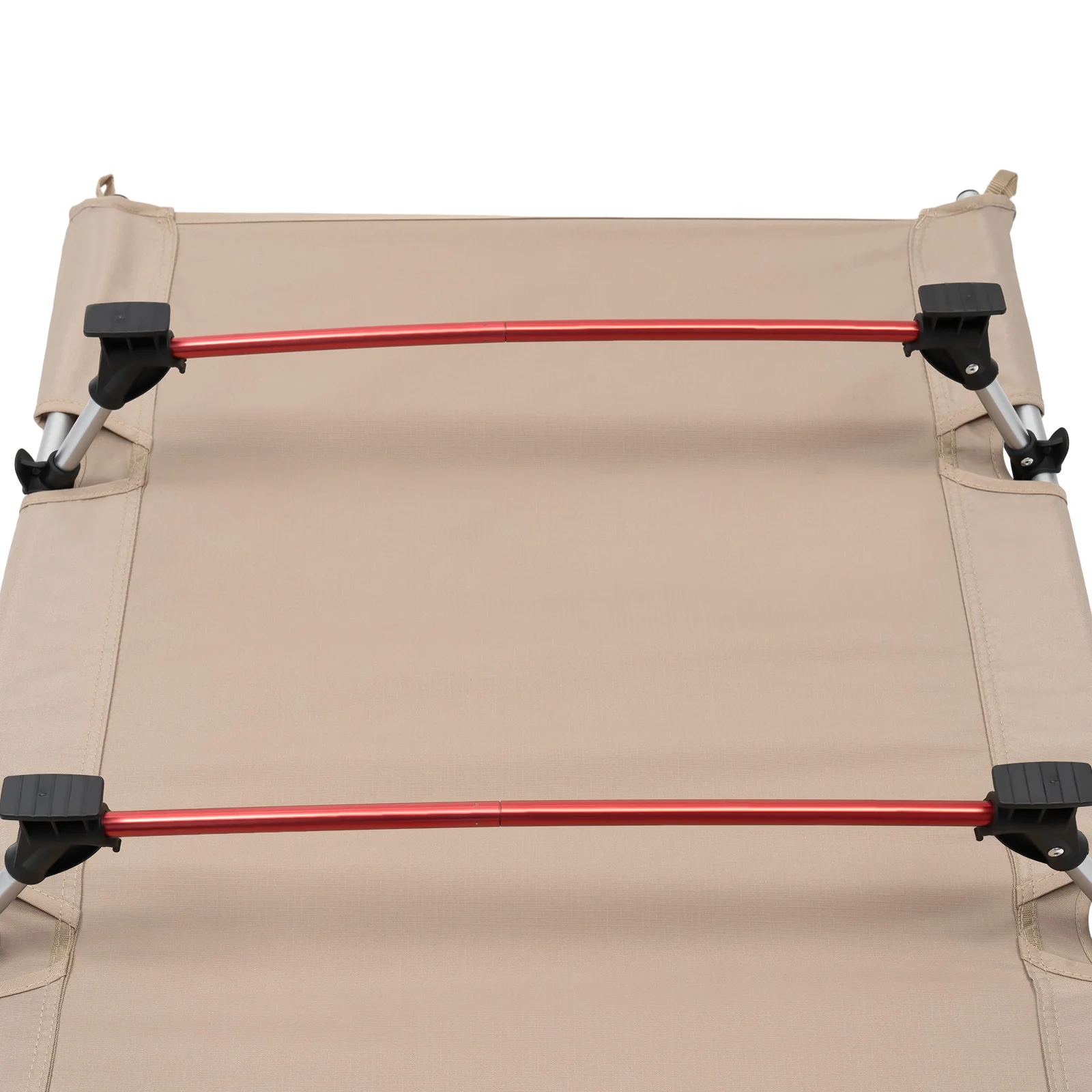 Łóżko kempingowe na zewnątrz, ultralekki przenośny składany leżak na zewnątrz, nośność do 330 funtów, do pieszych wędrówek z plecakiem