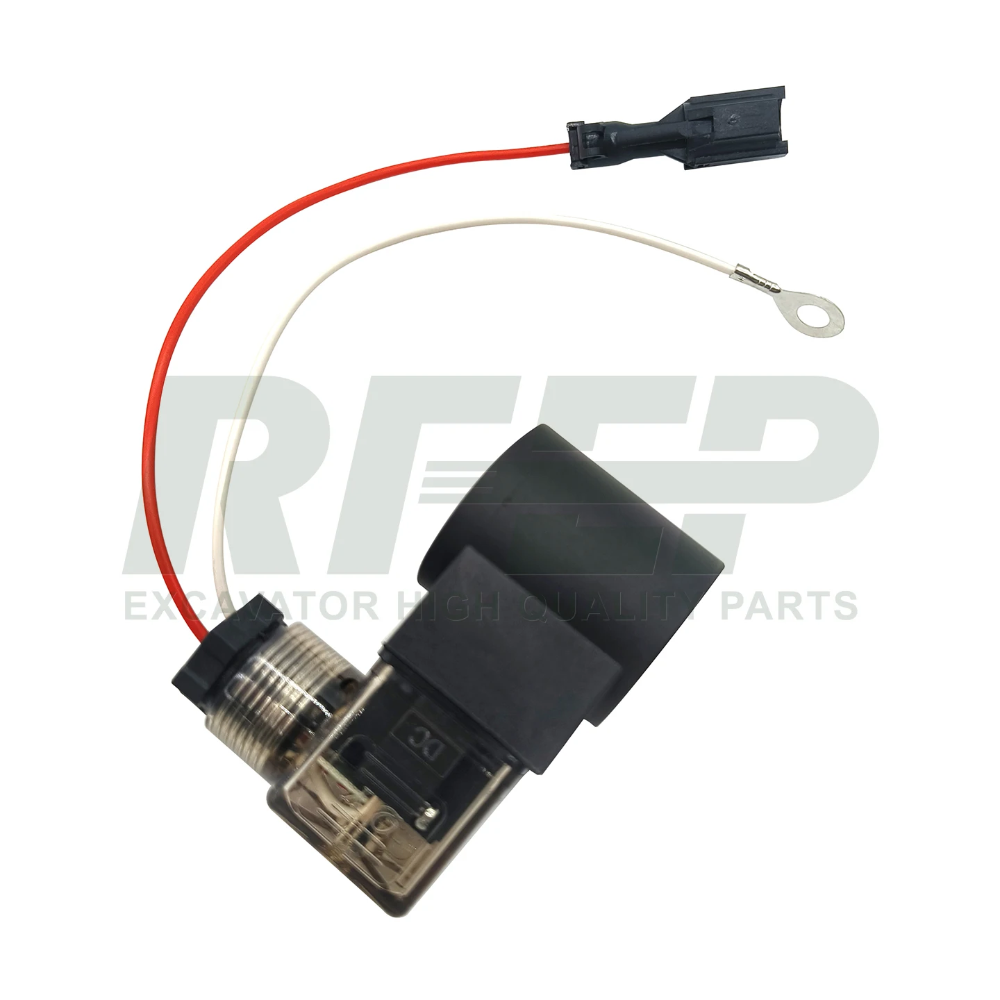 Quick Change Solenoid Valve Coil Inner Hole 13mm Height 38mm With Wire Plug Hydraulic Solenoid Coil Construction Machinery