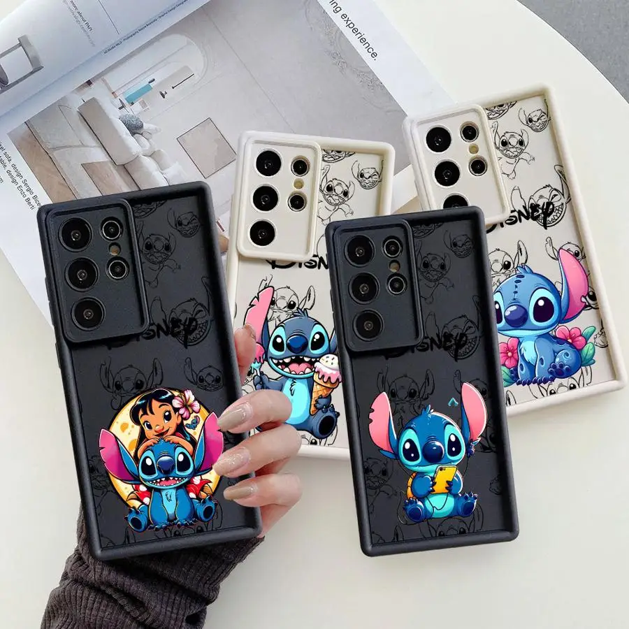 Case For Samsung S23 S24 S22 Ultra S20 FE S21 Plus Angel Eye Ladder Shockproof Phone Cover Silicone Shell Cartoon Cute Sitich image 2