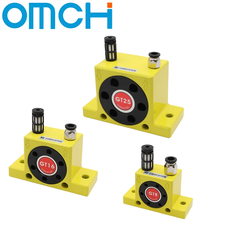 GT8/10/13/16/20/25/30/36/48Gear Type Pneumatic Vibrator GT Turbine Oscillators Pneumatic Industry Vibrator Hammer Blanking Parts