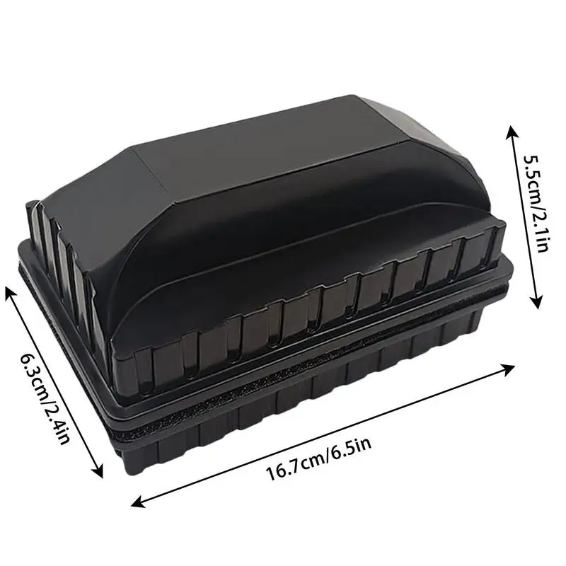 Magnetic Aquarium Scraper Double Sided Gravel Vacuum For Aquarium Floating Aquarium Glass Cleaner Fish Tank Cleaner Scrubber