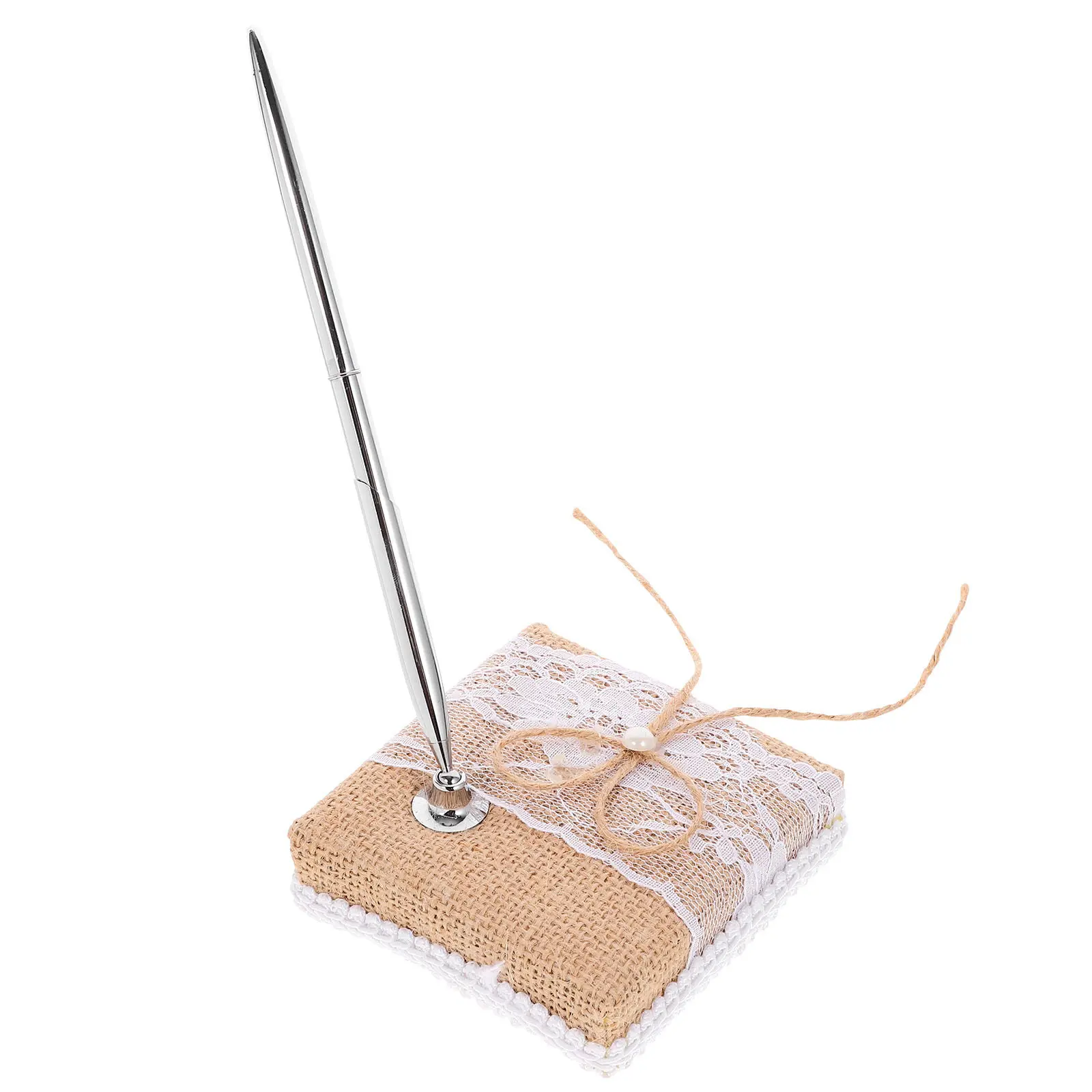 

Elegant Metal Wedding Signing Pen Decorative Delicate Style Smooth Writing Ballpoint Pen for Ceremony Guestbook