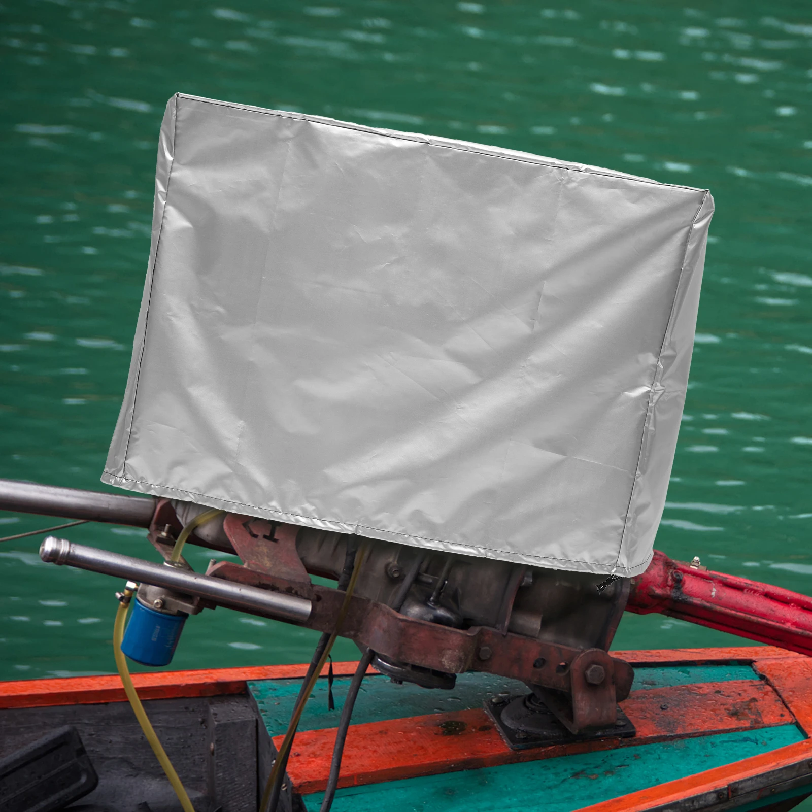 

Boat Motor Cover Oxford Cloth Kayak Canoe Fishing UV Prevention Protective Engine Hood Waterproof Foldable Boat Accessories