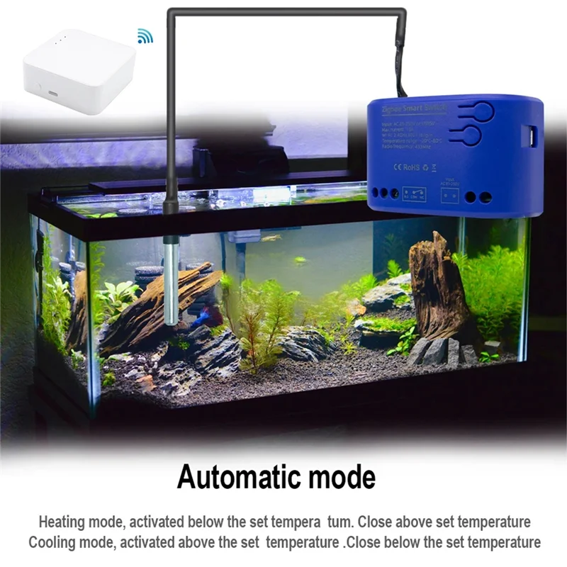 

Умный переключатель ABKI-1 Gang Умный переключатель температуры Умный переключатель с датчиком температуры