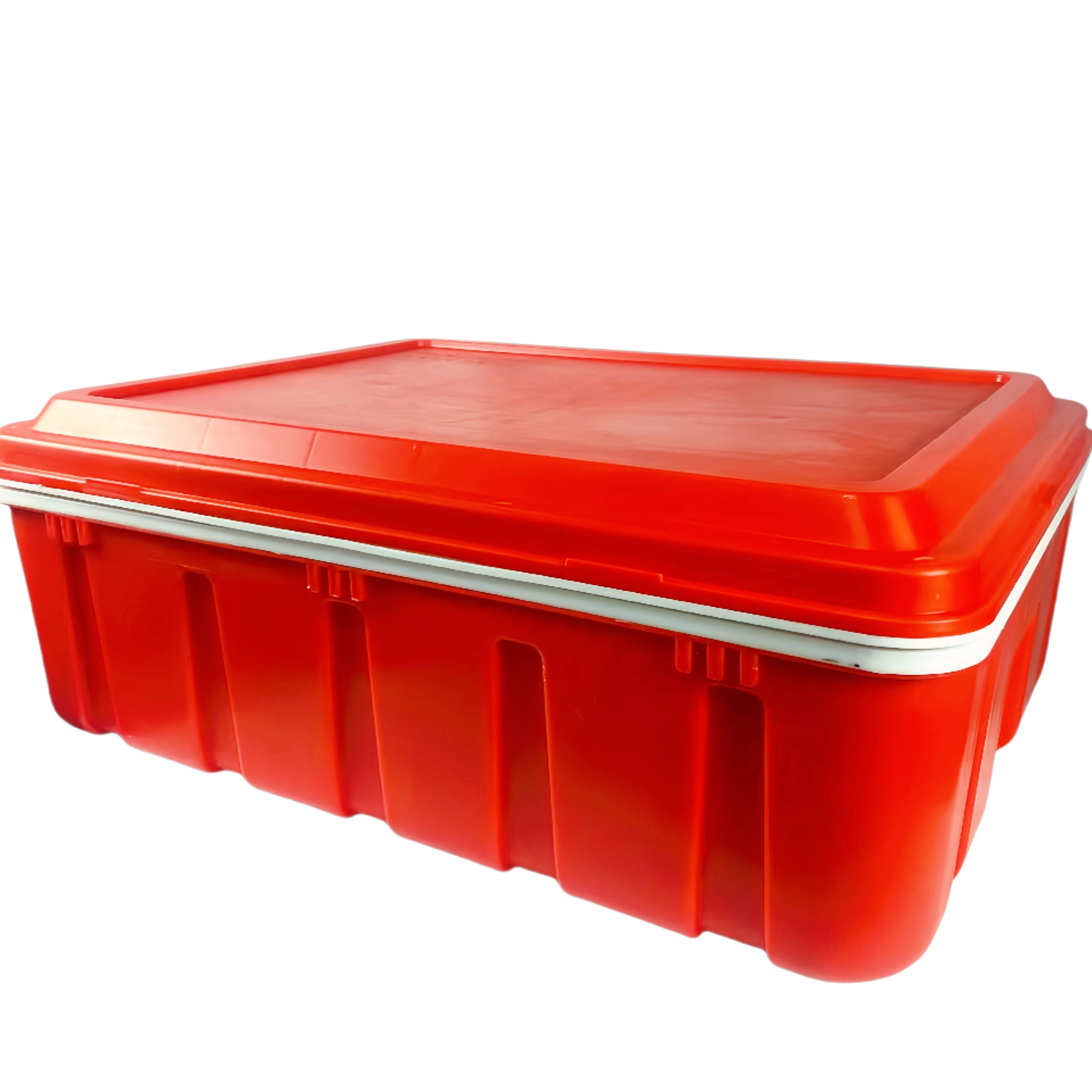 صندوق تبريد مصبوب بالحقن 70 لتر مع غطاء، سعة 70 لترًا لصندوق معزول لحاويات الطعام GN