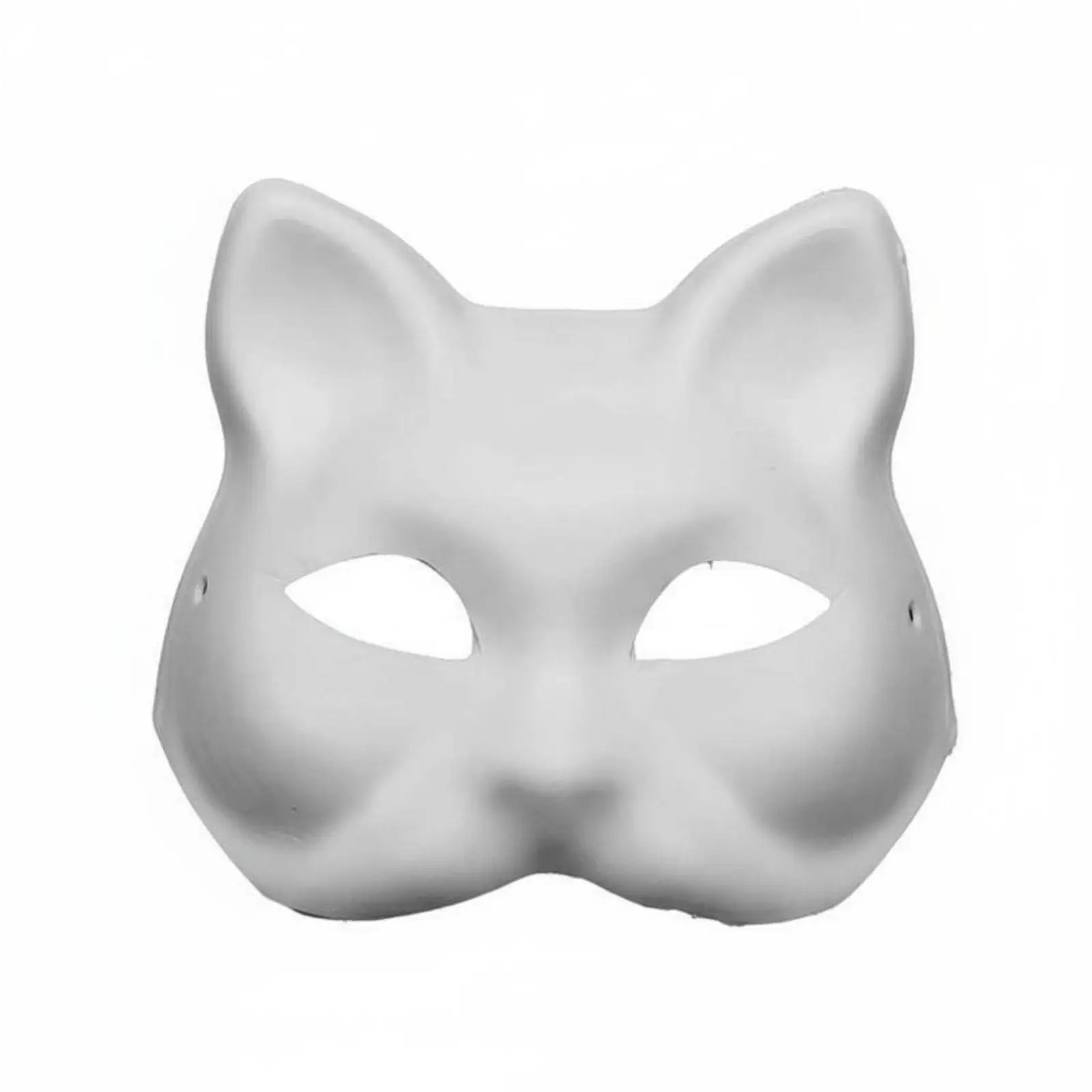 Artistic Cat Face Mask for Decorating with Pencil Sketch Paper Pulp Base for Halloween Party Fun