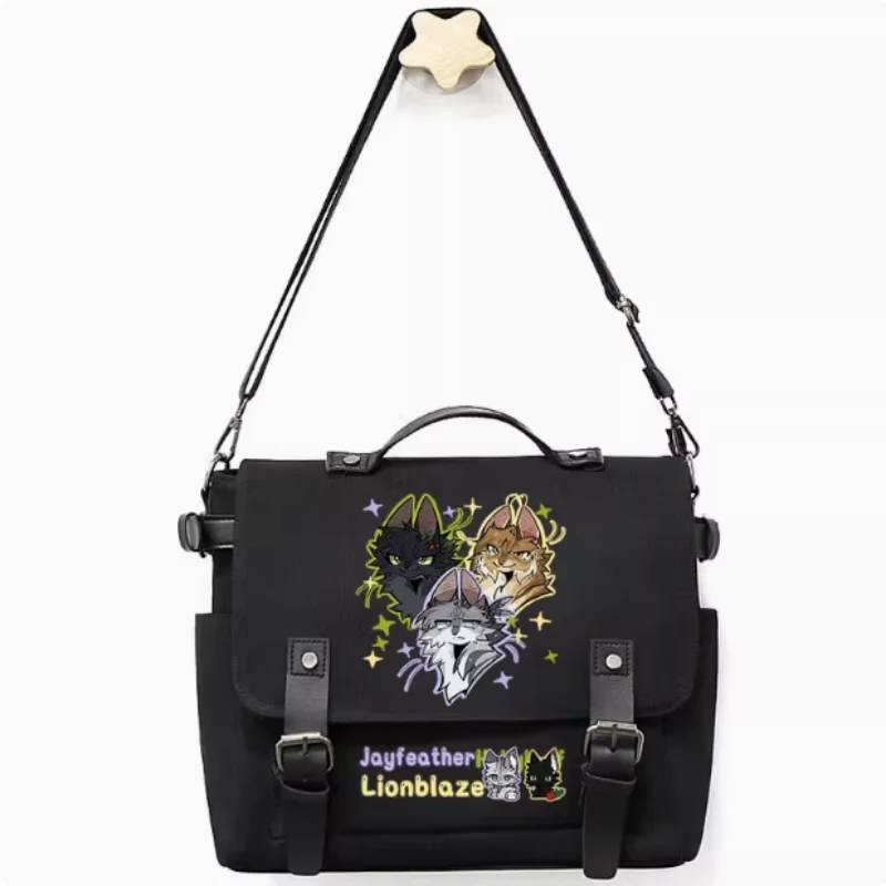 

Anime Warriors Cat Casual Oxford Messenger Bag Schoolbag Shoulder Bag Student Teenager Gift B2356